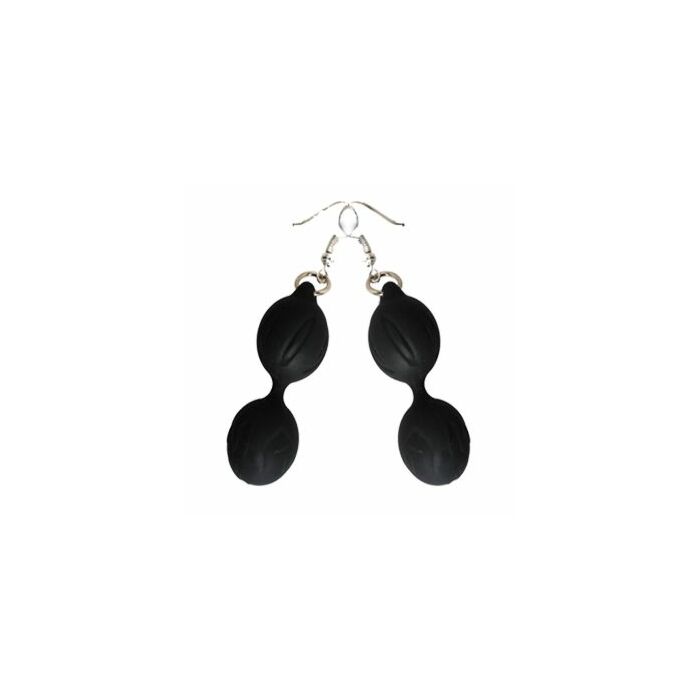 Adrien accesorio pendientes geisha lastic balls negro
