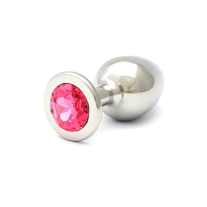 Swarovski anal botões de rosa de aço 84 x 40 milímetros de cristal rosa