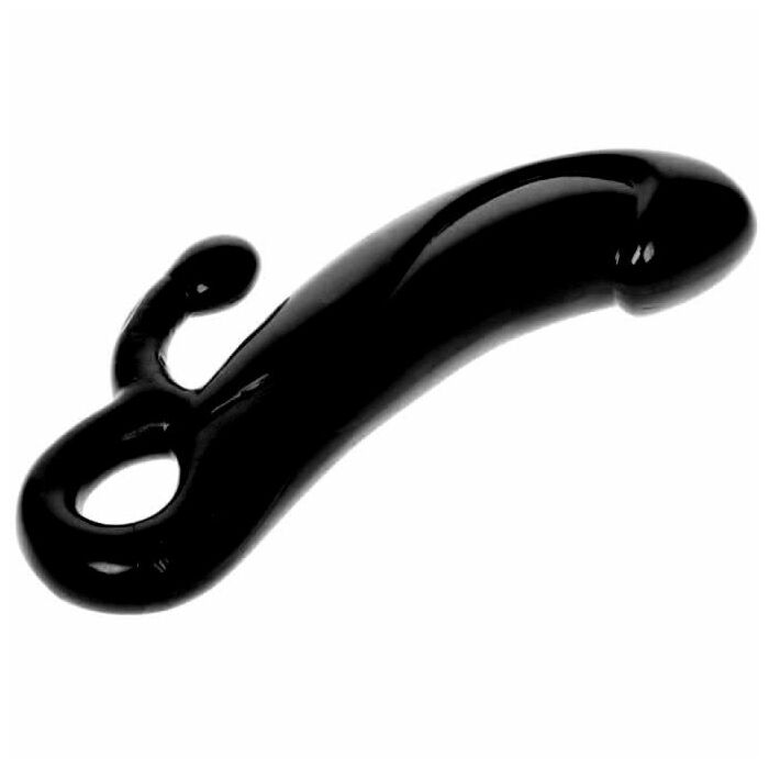 Dildo próstata Estimulador de silicone preta