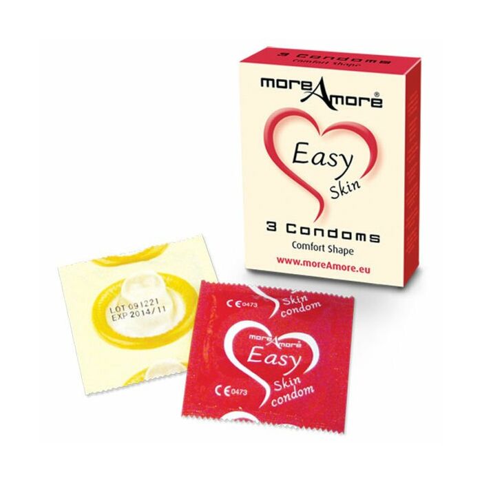 MoreAmore preservativos confortáveis ​​3 pcs