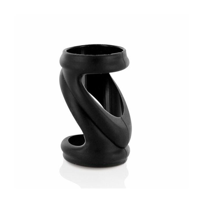 estojo peniano esbelto preto molhado