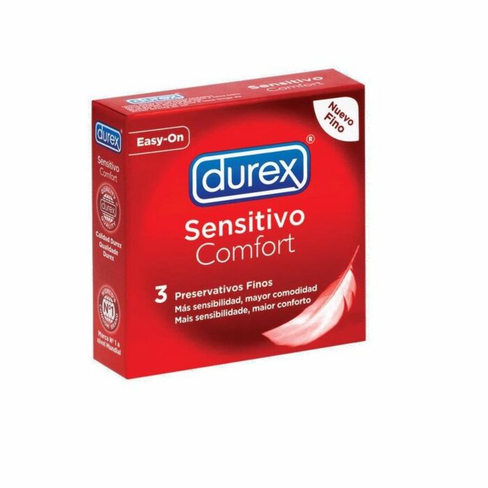 3 pcs Durex conforto sensível