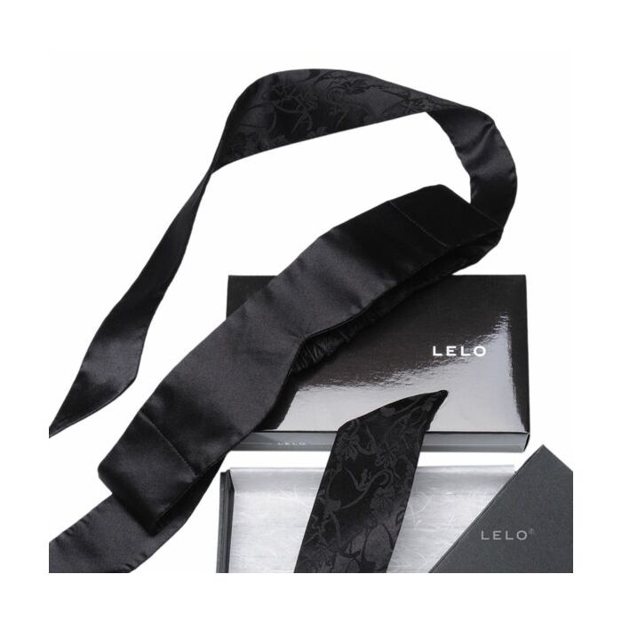 banda de seda preta Lelo para os olhos íntimos