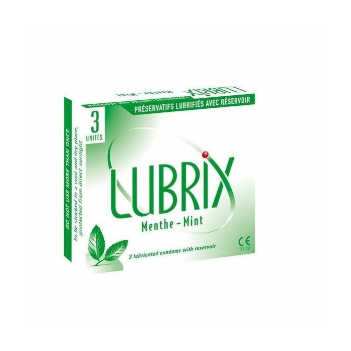 Box 3 unidades Lubrix sabor de menta