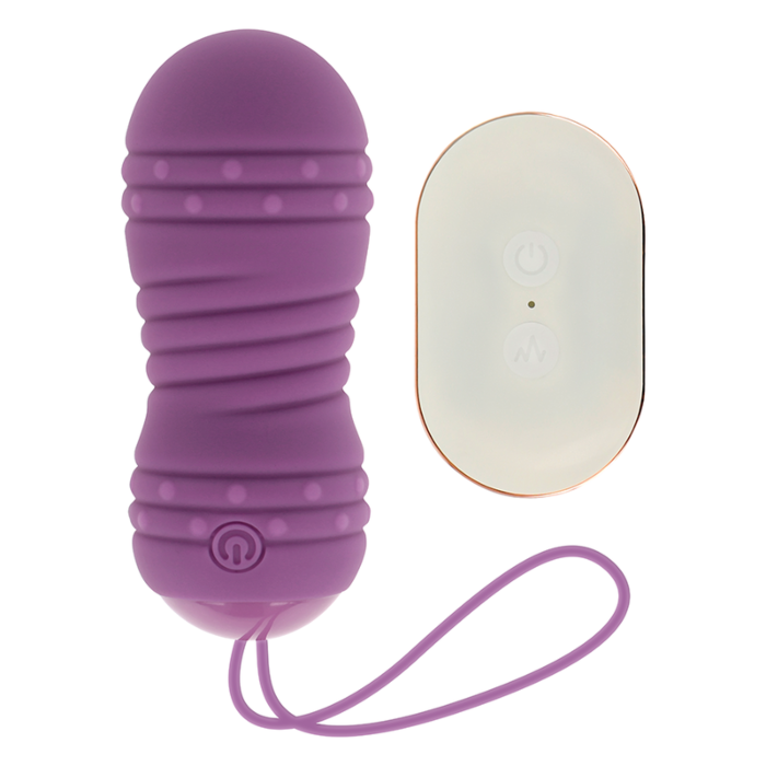 Ovo Vibrador com Controlo Remoto 7 Modos de Rotação Lilás - OHmama