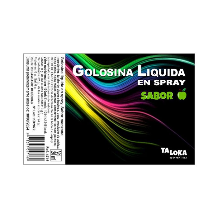 Spray líquido de sabor doce de maçã para desfrutar de beijos saborosos.