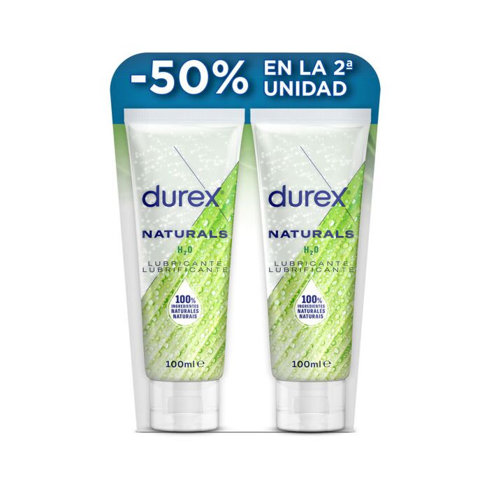 Durex Naturals Gel Lubrificante Íntimo 100% Natural - Prebióticos e pH Equilibrado