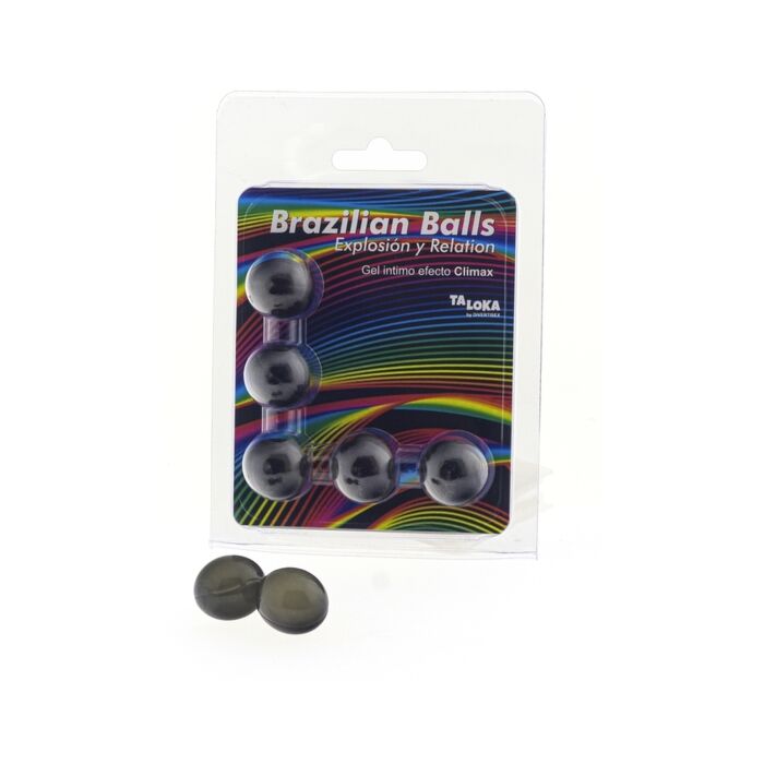 5 Bolas Brasileiras Explosão de Aromas Gel Excitante Efeito Clímax!
