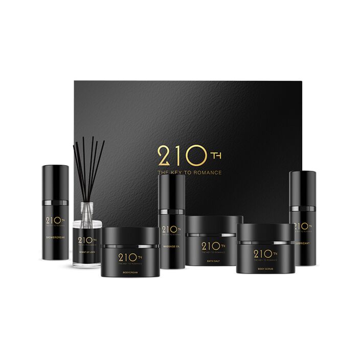 Caixa de cuidados corporais 210th - Conjunto exclusivo de cuidados corporais de luxo.