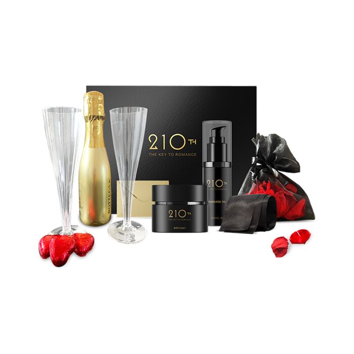 Pacote Romântico 210TH - Óleo, Sal de Banho, Prosecco e Surpresas Especiais