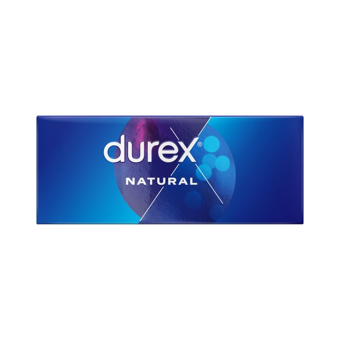 Durex Basic Natural 144 unidades - Preservativos finos e lubrificados de látex natural