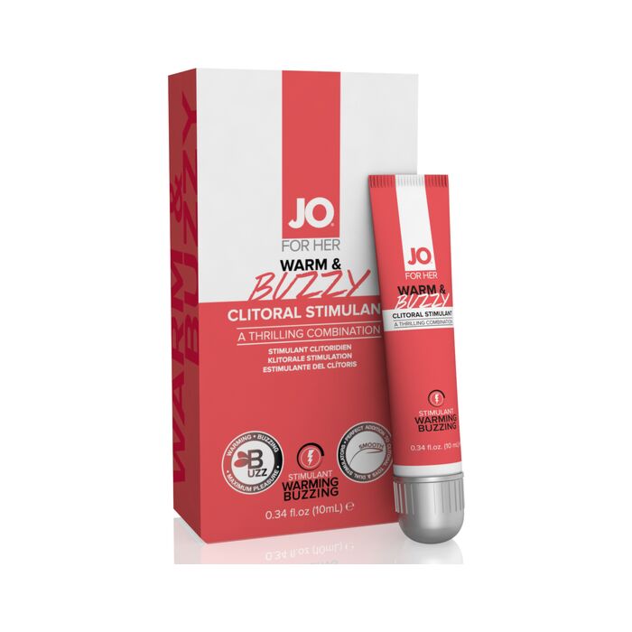 Estimulante clitorial de efeito calor - System Jo - quente e vibrante 10 ml