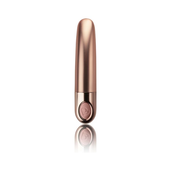 Elíptico metálico rosa escuro - vibrador ergonómico com 10 velocidades à prova de água!