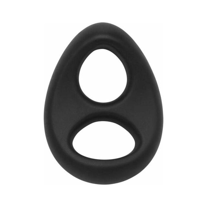 Anel de pênis de silicone macio stallion c-ring preto - BDSM - Desejo Oculto
