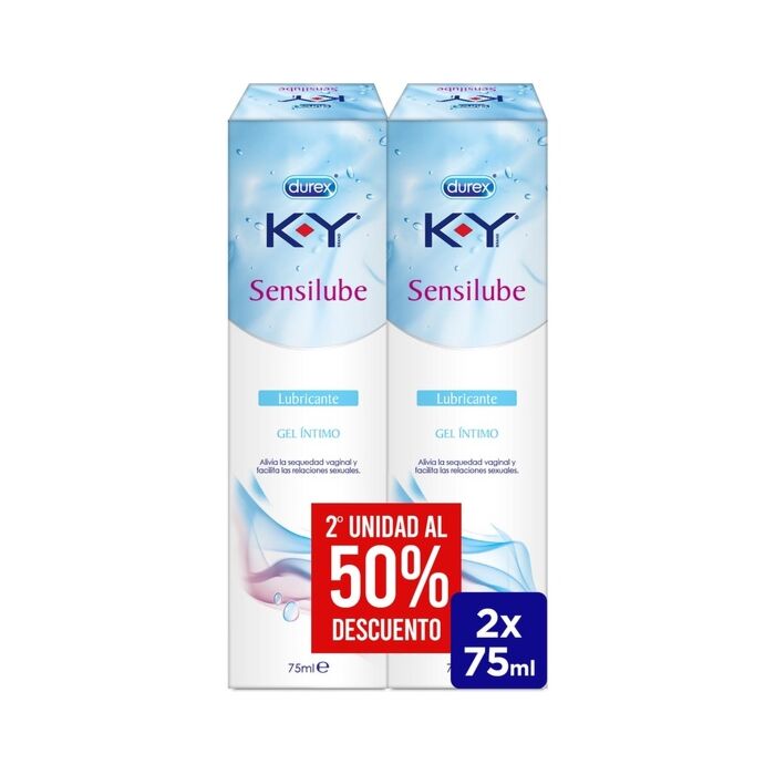 Durex Sensilube K-Y Gel 2x75ml | Lubrificante Íntimo Hidrossolúvel