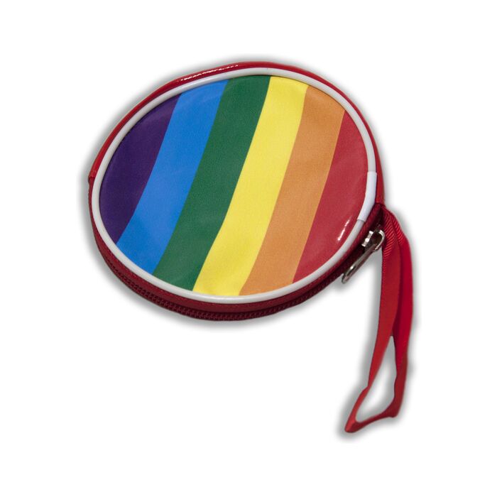 Carteira redonda lgtb cores orgulho gay - Ideal para celular, chaves, dinheiro