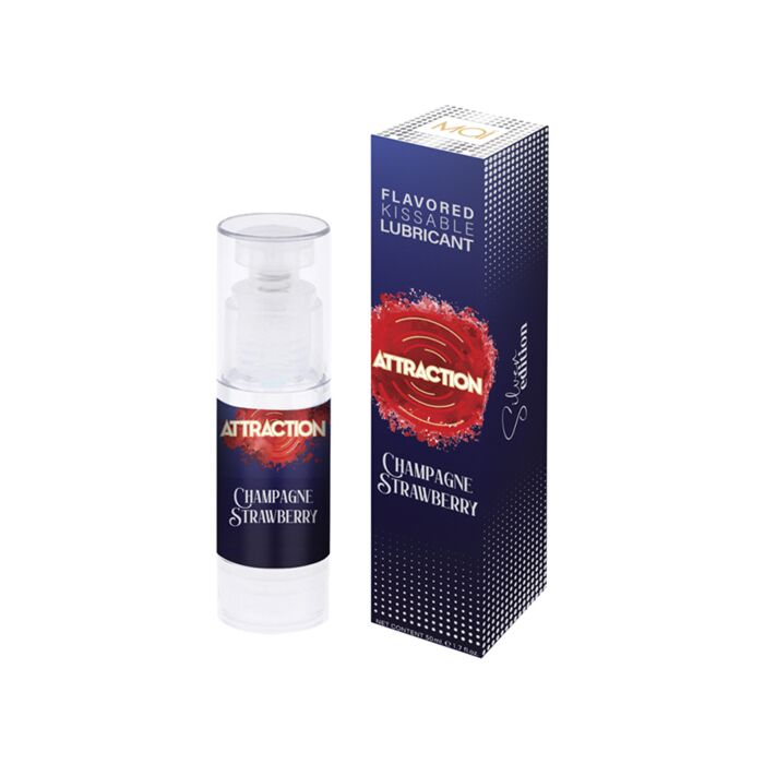 Lubrificante Comestível Sabor Morangos com Champanhe 50 ml | MAI Atração