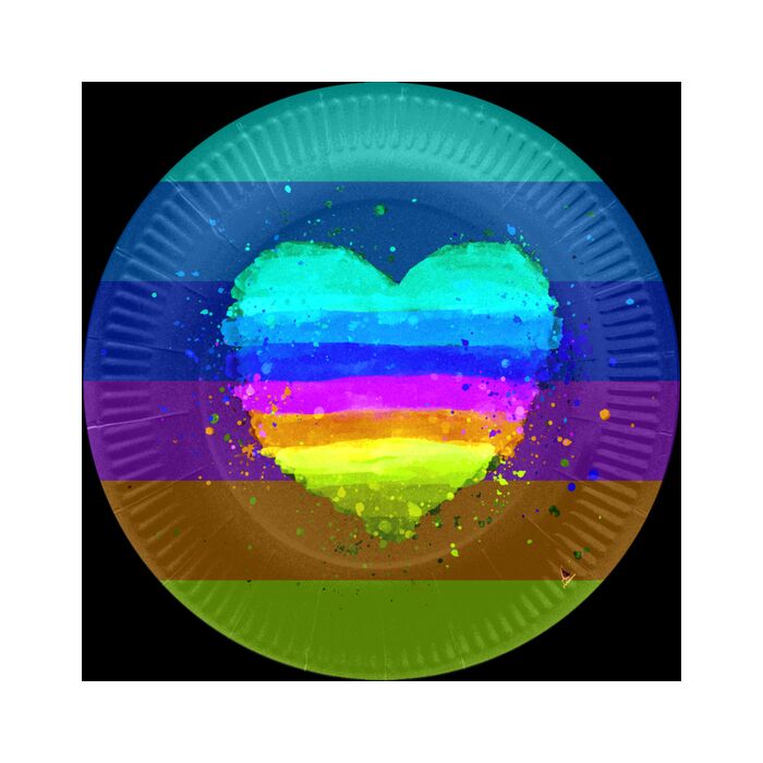 Prato redondo 23 cm LGBT | Produtos eróticos de qualidade | Envio discreto