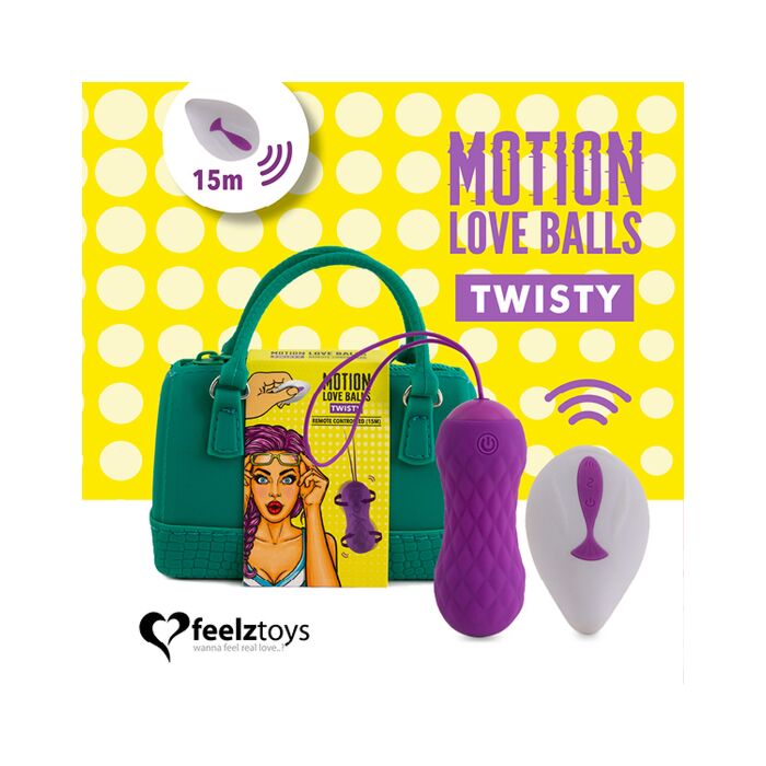 Bolas de amor Motion Feelztoys - Bolas de amor controladas remotamente com movimento giratório