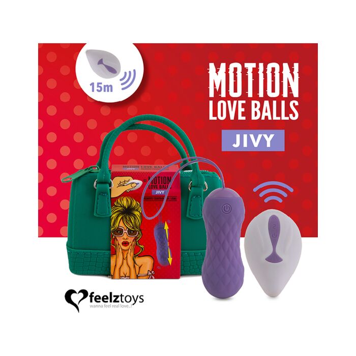 Bolas de Amor com Movimento Controlado por Controle Remoto | Feelztoys Jivy | Produto erótico