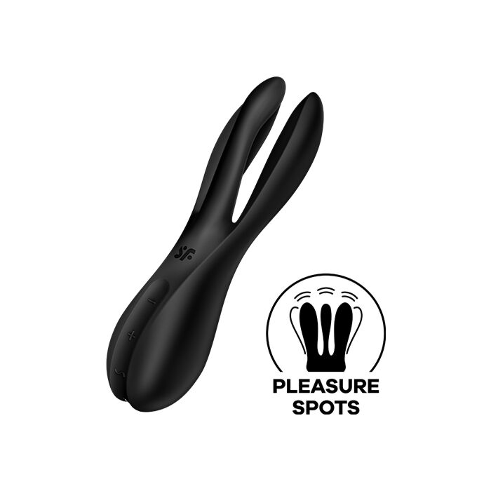 Satisfyer Threesome 2 Preto - Estimulador Clitoriano e Vaginal