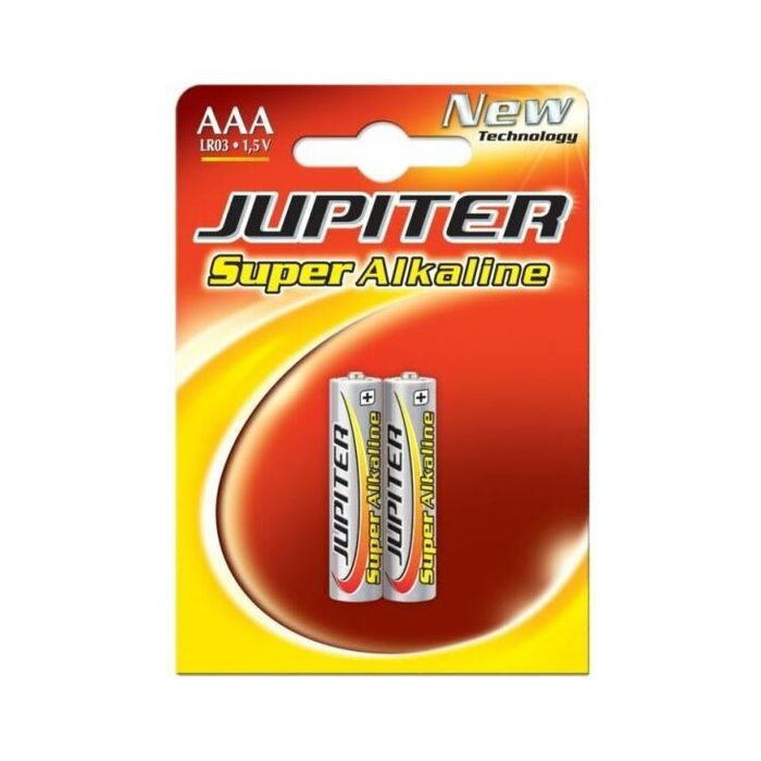 Baterias alcalinas AAA LR03 1.5V - Pacote com 2 unidades
