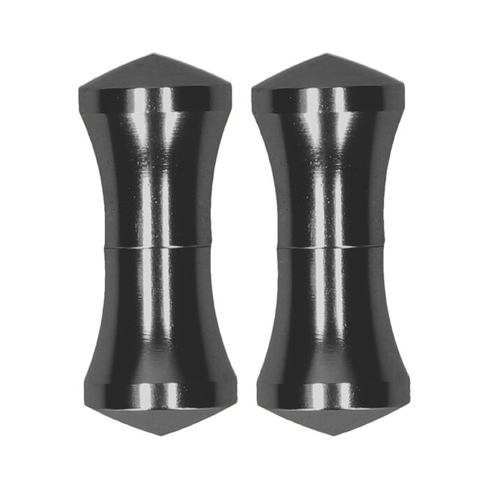 Braçadeiras magnéticas de bocal cinza - Equilíbrio de pin - Produto erótico