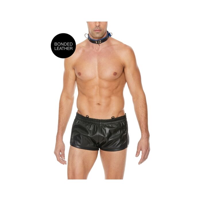 Coleira de bondage de luxo azul - Tamanho único - BDSM e bondage