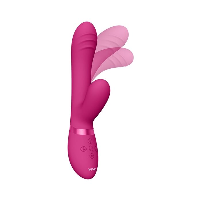 Vibrador TANI de Silicone Rosa | Poderoso e Silencioso | Recargável por USB