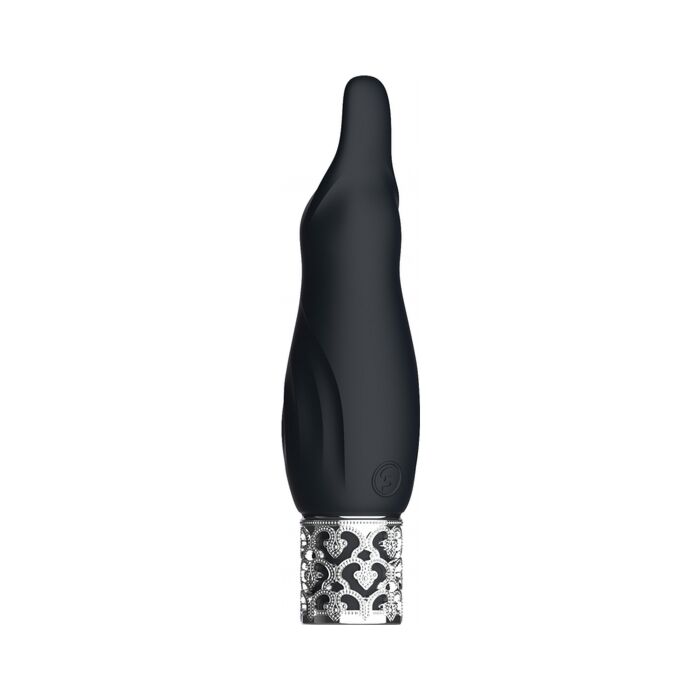 Vibrador Bullet recarregável de silicone - preto | Sparkle