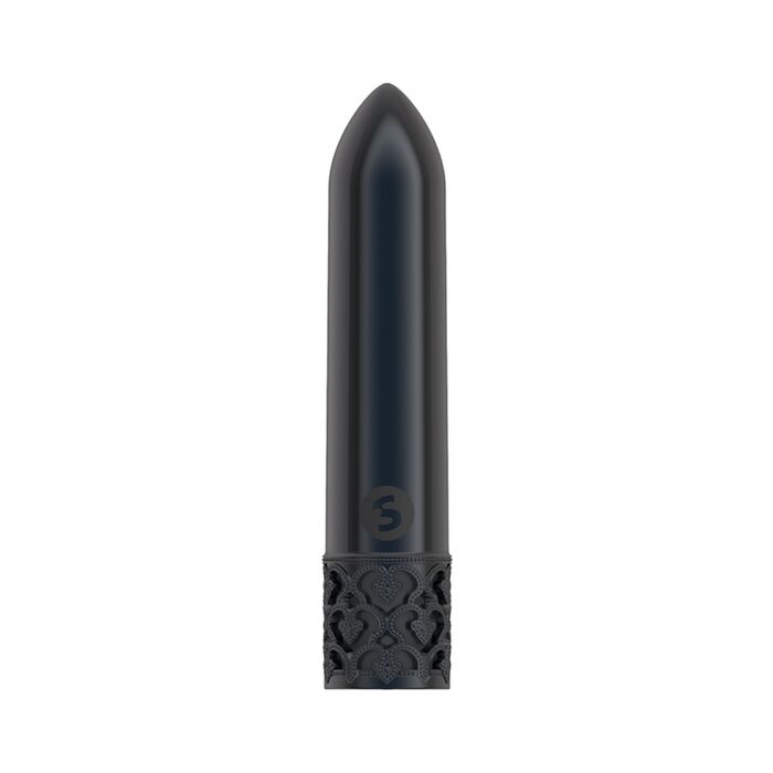 Vibrador GLITZ recarregável ABS Bullet - Cinza metálico