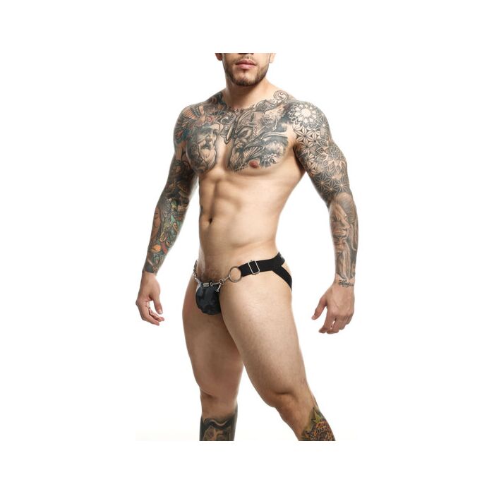 DNGEON Snap Jockstrap Cinza - Suspensório para homens