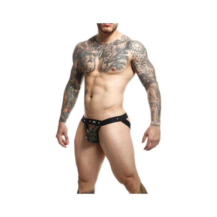 Jockstrap Dungeon Peekaboo verde - Roupa interior e desportiva