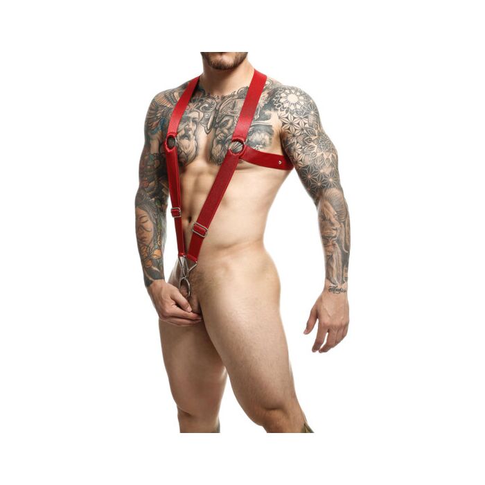 Dungeon Dungeon Cross Harness - Vermelho