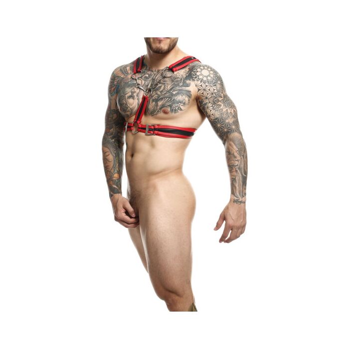 Arnês de Correntes Cruzadas DNGEON - Vermelho