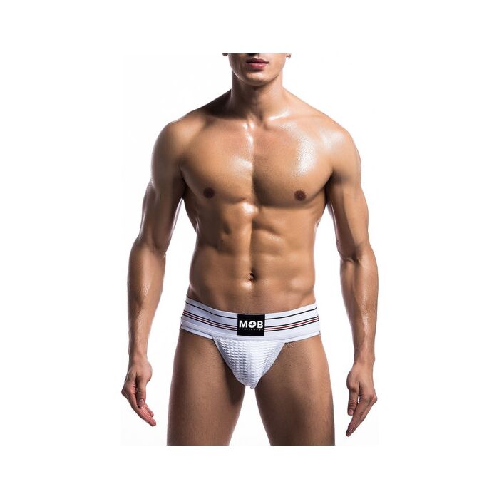 Fetiche jockstrap clássico largo branco - Sex Shop