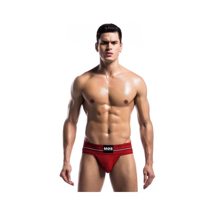 Fetichismo clássico jockstrap largo - vermelho