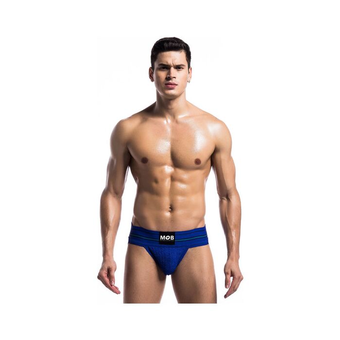 Fetiche clássico jockstrap largo - azul