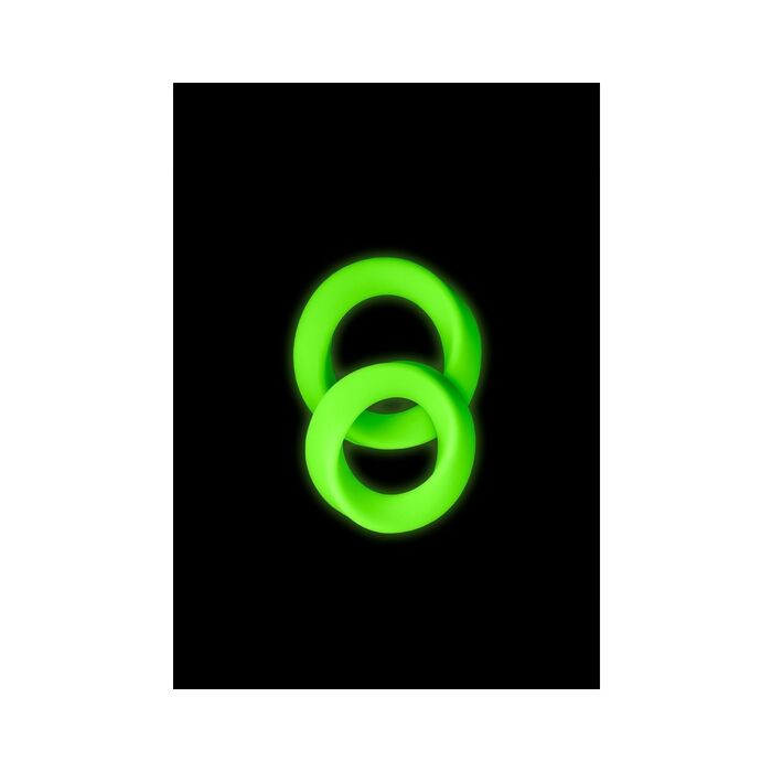 Ai! - Anéis de Pênis que Brilham no Escuro - 2 unidades