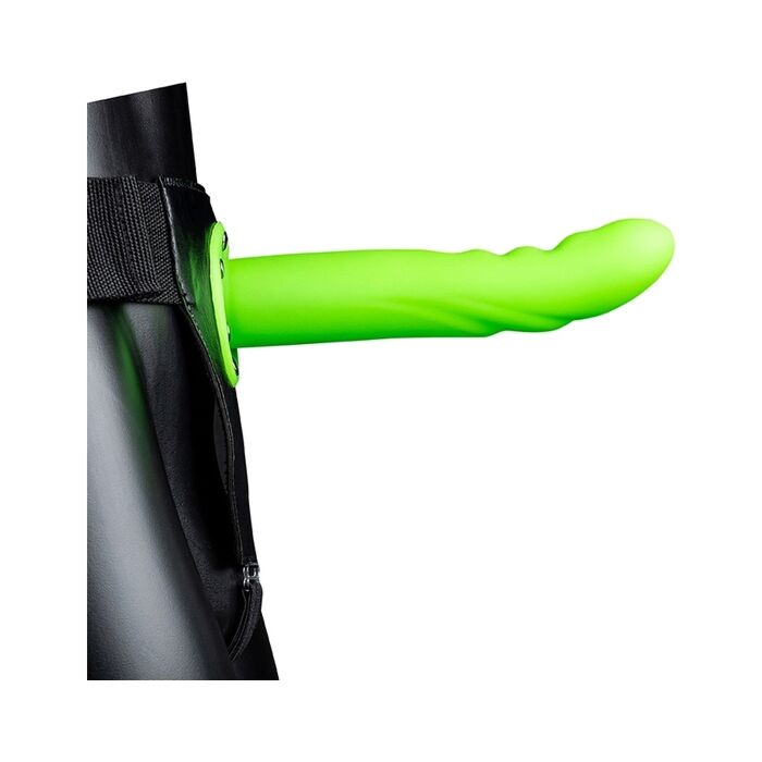 Ouch-Strap-On Curvado Texturizado - Brilha no Escuro