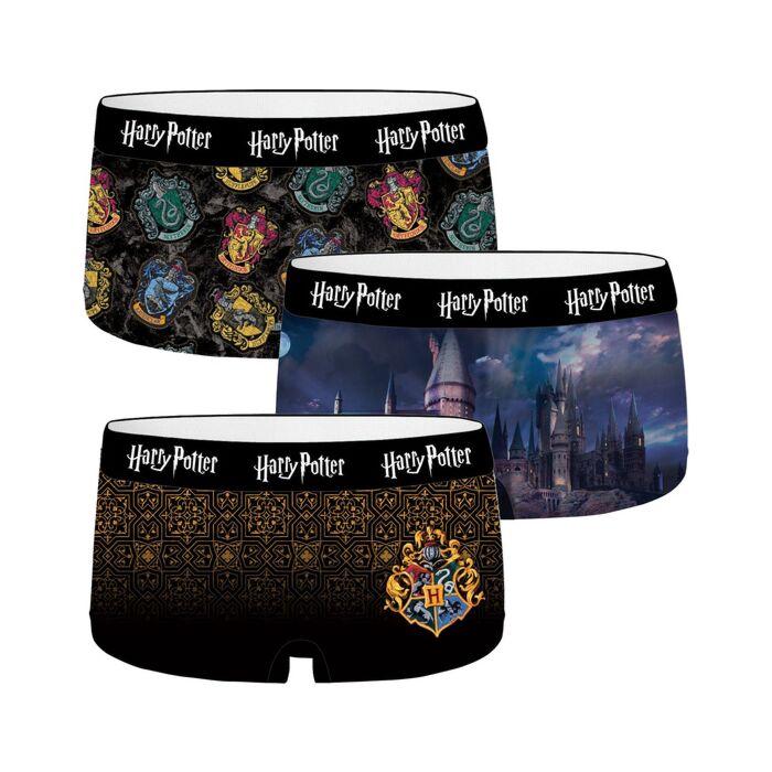 Conjunto de 3 shorts variados para mulher Harry Potter - FREEGUN