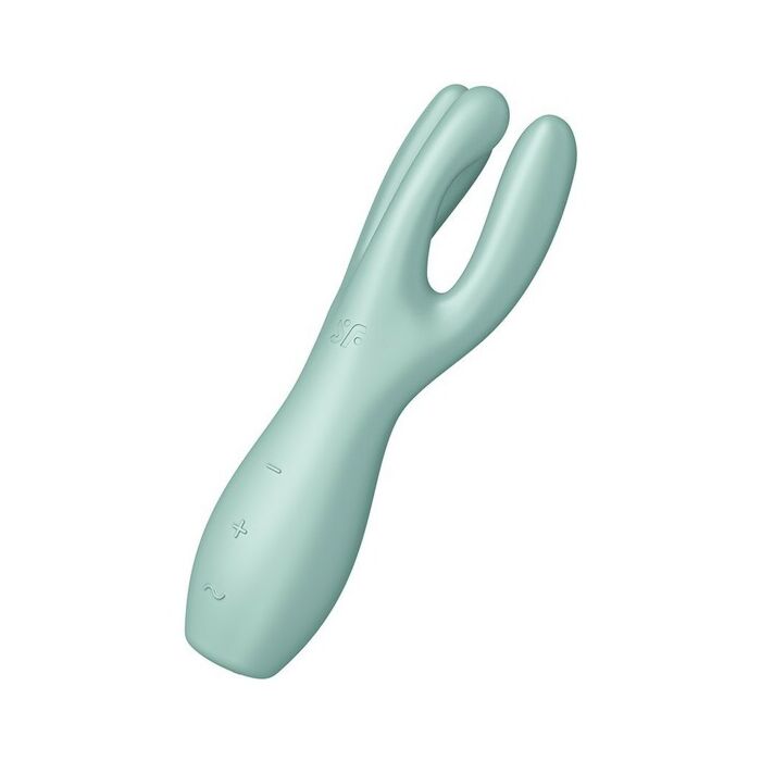 Satisfyer Threesome 3 - Vibrador Verde com 3 Motores