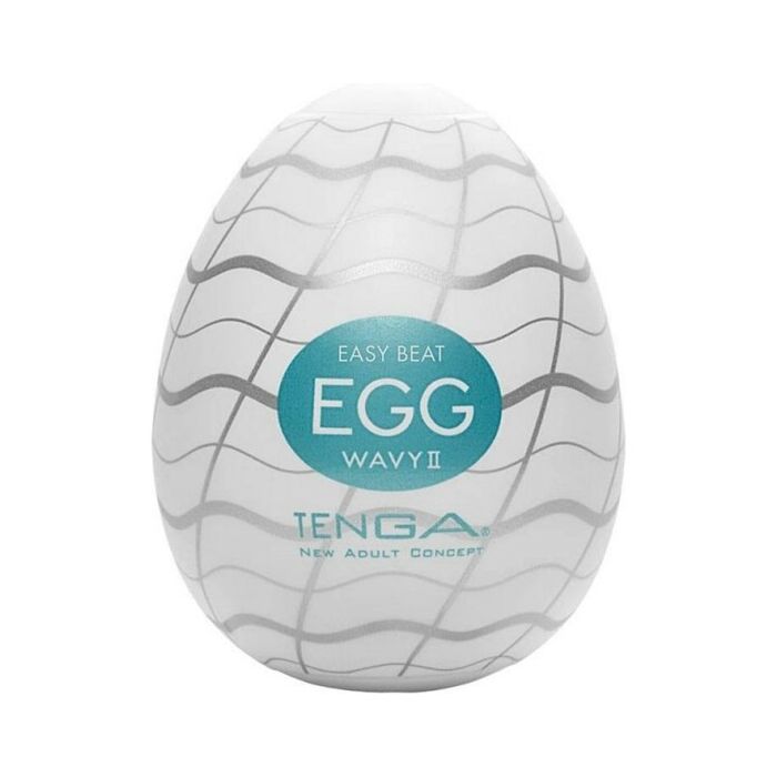TENGA EGG Wavy II - Masturbador masculino discreto e super elástico