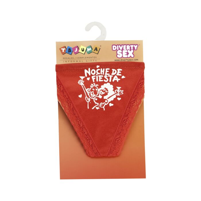 Tanga Vermelha Menina Noite de Festa