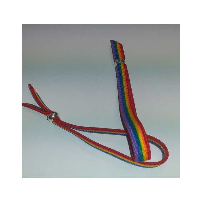 Pulseira de luxo para menina em borracha com bola orgulho - Cores da bandeira LGBTQ+