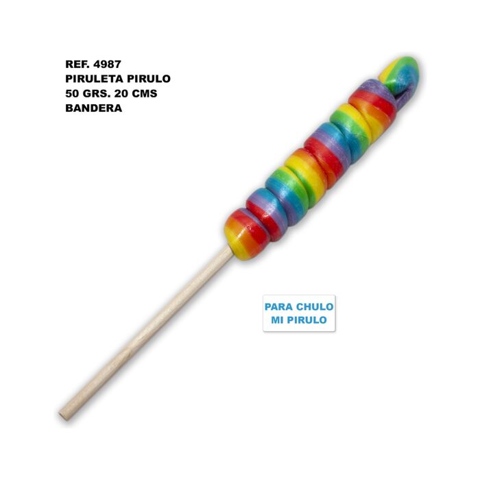 Pirulito Pirulo LGBT 50 g - 20 cm - Para elegante, elegante meu pirulito!