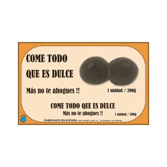 Caixa de Chocolate Peito 200 gr XXL - Petiscos Afrodisíacos com Frases Divertidas