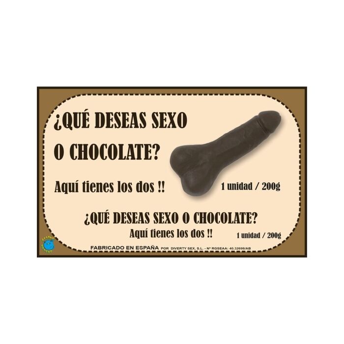 Caixa de Chocolate Pênis 200g XXL | Chocolate Puro em Formato de Pênis