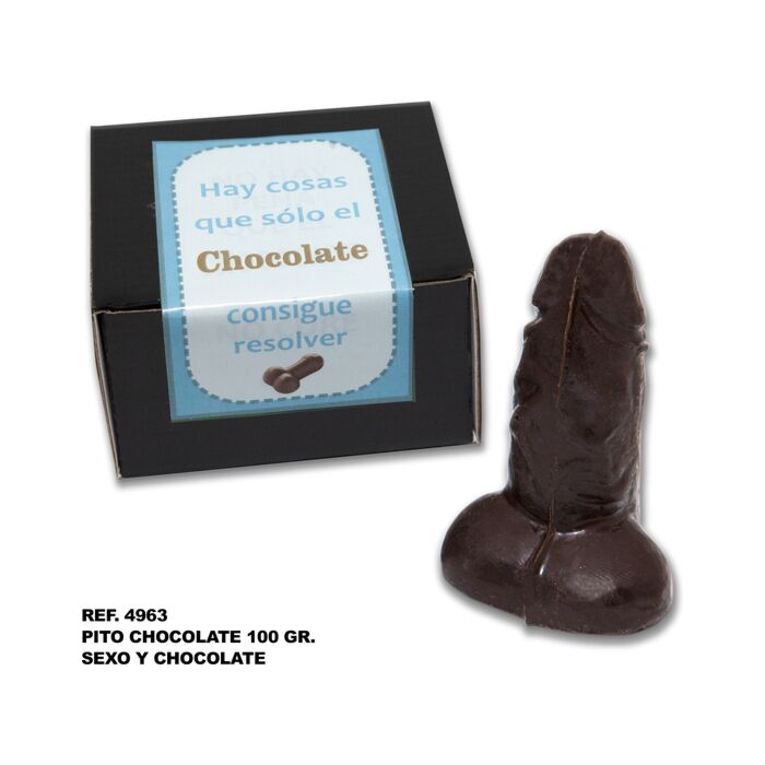 Pénis de Chocolate 100g | Chocolate Puro Afrodisíaco com Forma de Pénis