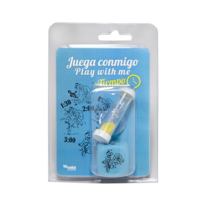 Blister Dado Azul Divertido + Reloj Arena - Posturas Kamasutra - Divertido e Original!